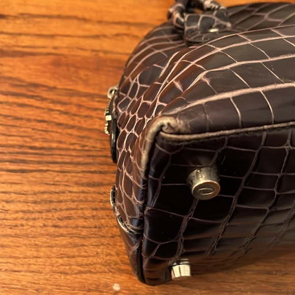 Vintage Oscar De La Renta leather bag - Picture 4 of 14